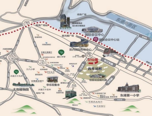 东港商务区临街商铺出售，享400万资产量级以上高端圈层客户资源